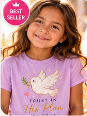 Trust in His Plan faith-based children's T-shirt — best seller